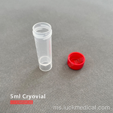 Spesimen penyimpanan cryovials 5 ml penggunaan makmal